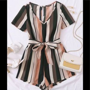 NWOT SHEIN striped romper ✨